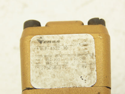 Versa VLP-4332-30 Pneumatic Directional Valve 4-Way 2-Position Lever 1/4"NPT