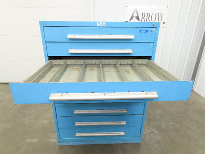 Nu-Era Modular Tool Storage Cabinet 9 Drawer 45x28x61" Stanley Vidmar Lista