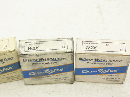 Bishop Wisecarver W2X Linear Rail Wheel 1.210" OD 0.438" W 0.3750" ID Lot of 5