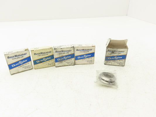 Bishop Wisecarver W2X Linear Rail Wheel 1.210" OD 0.438" W 0.3750" ID Lot of 5