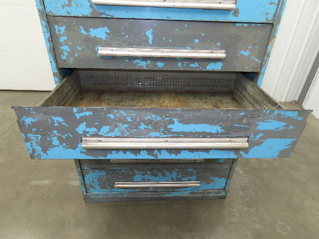 Nu-Era Modular Tool Storage Cabinet 6 Drawer 45x28x61" Stanley Vidmar Bad Shape