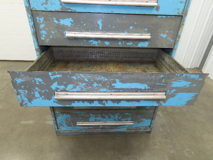 Nu-Era Modular Tool Storage Cabinet 6 Drawer 45x28x61" Stanley Vidmar Bad Shape