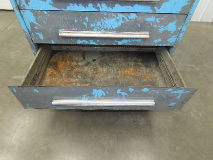 Nu-Era Modular Tool Storage Cabinet 6 Drawer 45x28x61" Stanley Vidmar Bad Shape