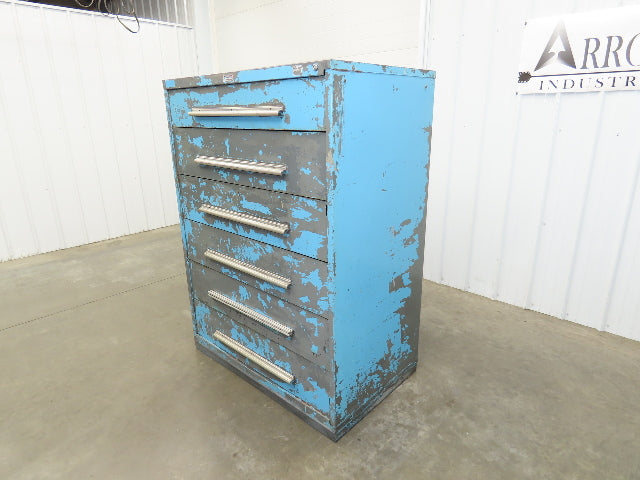 Nu-Era Modular Tool Storage Cabinet 6 Drawer 45x28x61" Stanley Vidmar Bad Shape