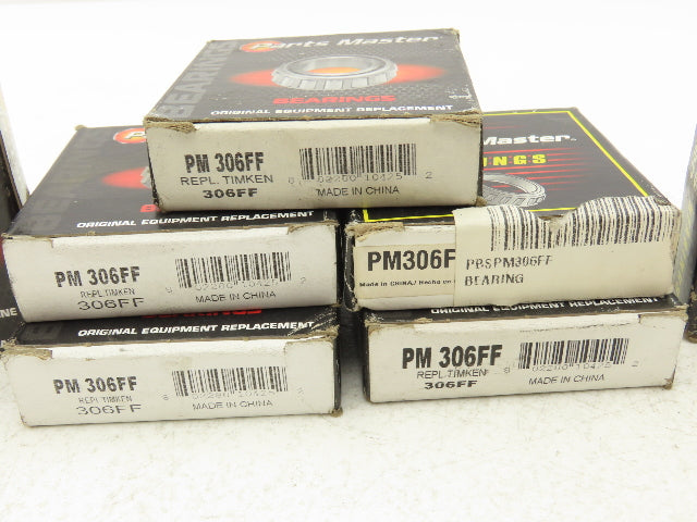 Parts Master PM306FF Ball Bearing Single Row 30mm ID x 72mm OD x 19mm W Lot of 8