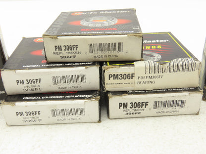 Parts Master PM306FF Ball Bearing Single Row 30mm ID x 72mm OD x 19mm W Lot of 8
