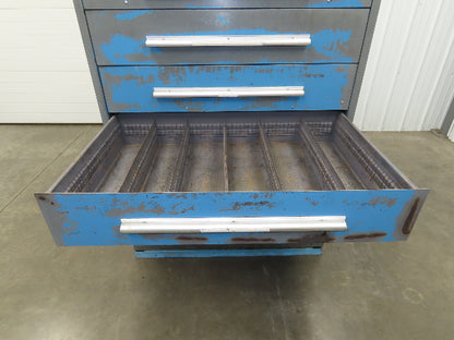 Nu-Era Modular Tool Storage Cabinet 7 Drawer 45x28x61" Stanley Vidmar Bad Shape
