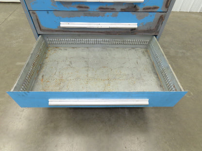 Nu-Era Modular Tool Storage Cabinet 7 Drawer 45x28x61" Stanley Vidmar Bad Shape
