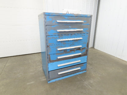 Nu-Era Modular Tool Storage Cabinet 7 Drawer 45x28x61" Stanley Vidmar Bad Shape