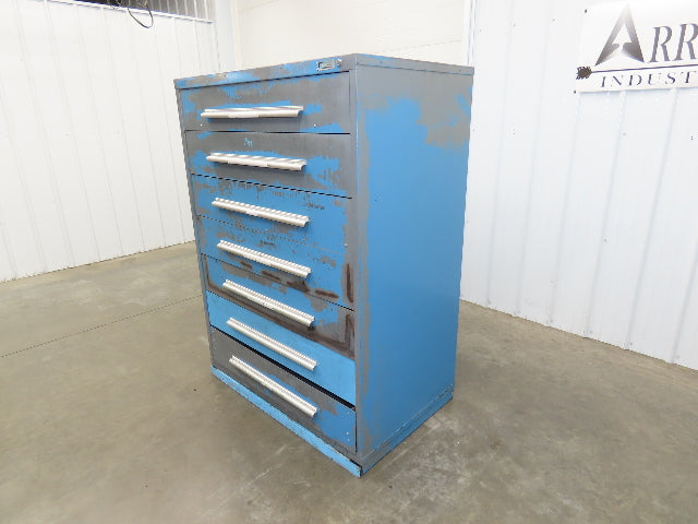 Nu-Era Modular Tool Storage Cabinet 7 Drawer 45x28x61" Stanley Vidmar Bad Shape
