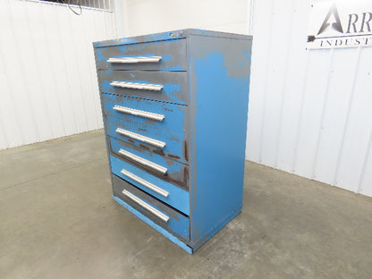 Nu-Era Modular Tool Storage Cabinet 7 Drawer 45x28x61" Stanley Vidmar Bad Shape