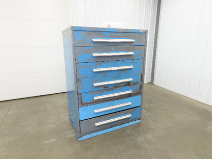 Nu-Era Modular Tool Storage Cabinet 7 Drawer 45x28x61" Stanley Vidmar Bad Shape