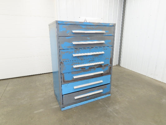 Nu-Era Modular Tool Storage Cabinet 7 Drawer 45x28x61" Stanley Vidmar Bad Shape