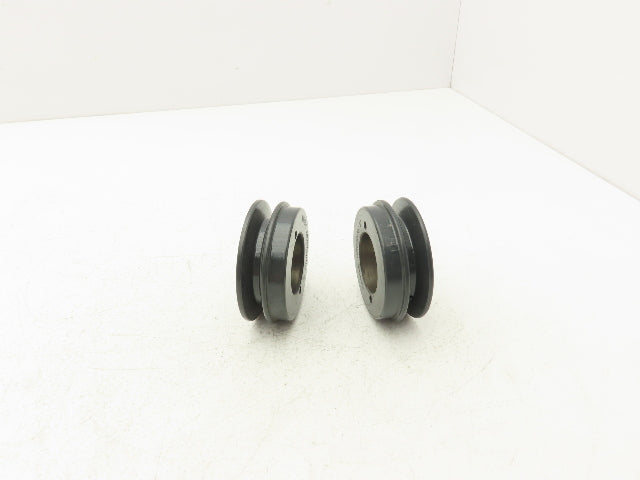 Browning AK32H V-Belt Pulley 4L/A Belt Section Single Groove 3.25" OD Lot of 2