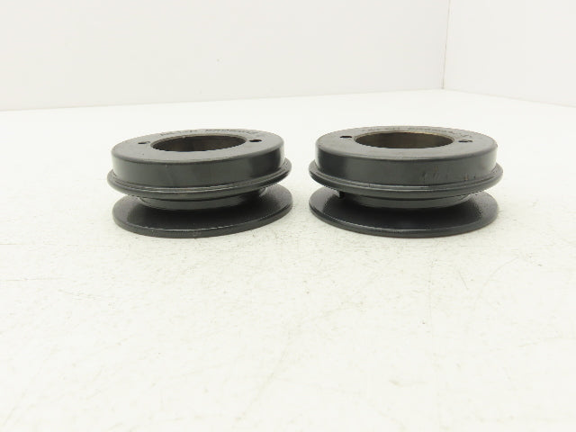 Browning AK32H V-Belt Pulley 4L/A Belt Section Single Groove 3.25" OD Lot of 2