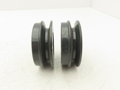 Browning AK32H V-Belt Pulley 4L/A Belt Section Single Groove 3.25" OD Lot of 2