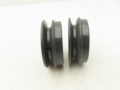 Browning AK32H V-Belt Pulley 4L/A Belt Section Single Groove 3.25" OD Lot of 2