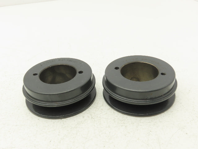 Browning AK32H V-Belt Pulley 4L/A Belt Section Single Groove 3.25" OD Lot of 2
