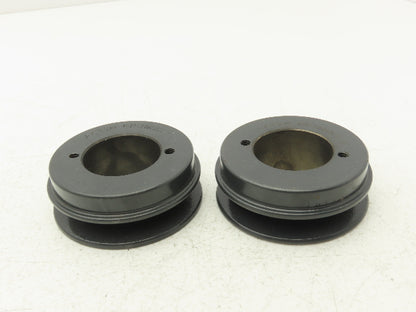 Browning AK32H V-Belt Pulley 4L/A Belt Section Single Groove 3.25" OD Lot of 2