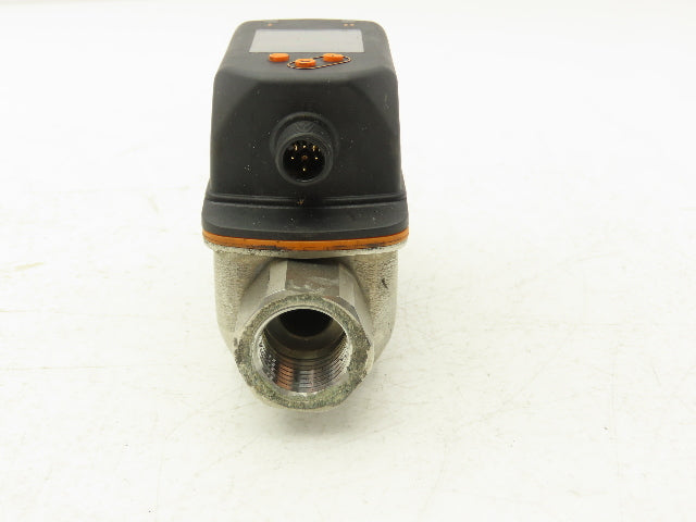 IFM SV5610 Vortex Flowmeter with Digital Display 1/2"FNPT 18-30VDC 32-634GPH