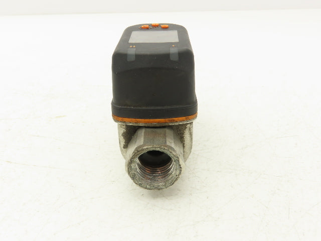 IFM SV5610 Vortex Flowmeter with Digital Display 1/2"FNPT 18-30VDC 32-634GPH