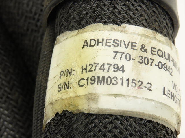 Nordson H274794 Hot Melt Glue Dispenser Hose 10' Length 230V