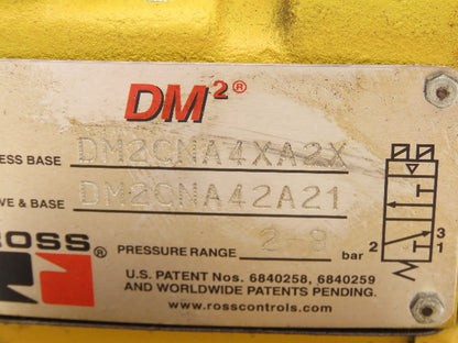 Ross DM2CNA42A21 Pneumatic Double Valve 1/2" NPT Base 24/48VDC Solenoid