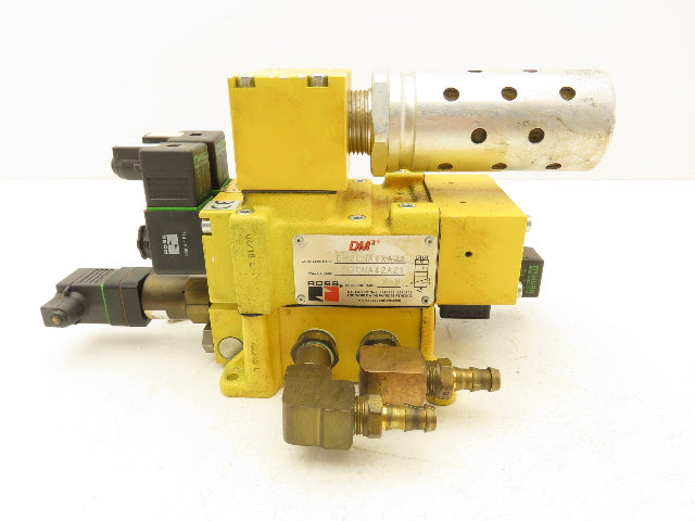 Ross DM2CNA42A21 Pneumatic Double Valve 1/2" NPT Base 24/48VDC Solenoid