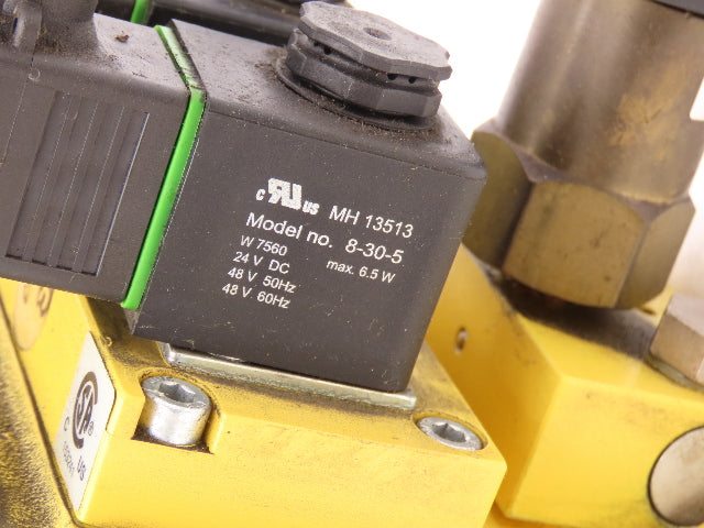 Ross DM2CNA42A21 Pneumatic Double Valve 1/2" NPT Base 24/48VDC Solenoid