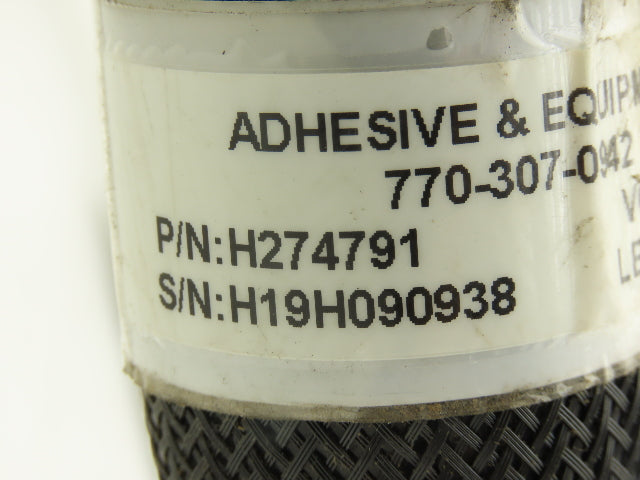 Nordson H274791 Hot Melt Glue Dispenser Hose 5/16" 4' Length 230V