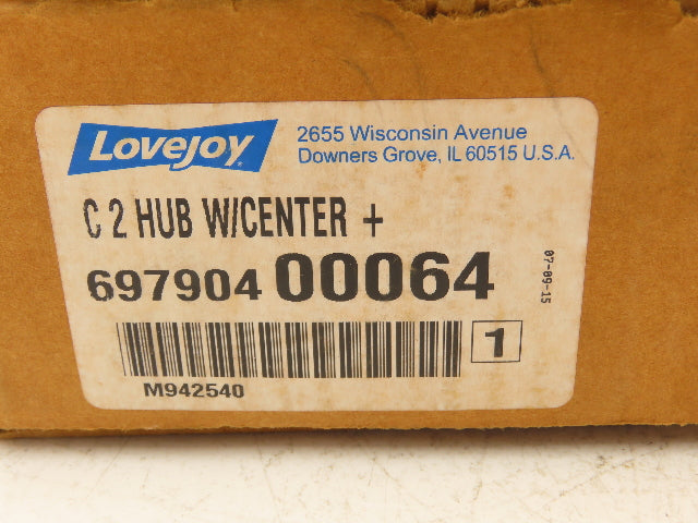 Lovejoy 697904 00064 C2 Hub Coupling W/Center Rough Stock Bore 3-7/8" OD 56T