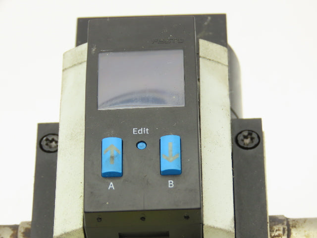Festo MS6-SV-1/2-E-10V24-AD1 Soft Start Quick Exhaust Valve w/Digital Gage