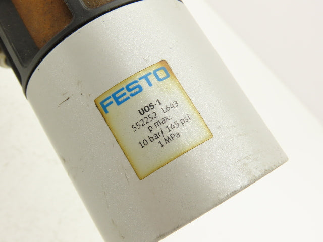 Festo MS6-SV-1/2-E-10V24-AD1 Soft Start Quick Exhaust Valve w/Digital Gage