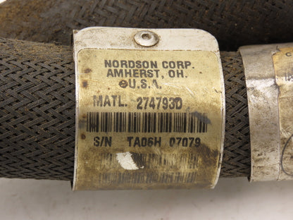 Nordson 274793D Hot Melt Adhesive Glue Dispenser Hose 8' Length 1500psi 240V