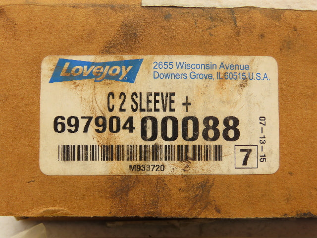 Lovejoy 697904 00088 C2 Continuous Coupling Sleeve 4-3/4" OD x 2.56" Length