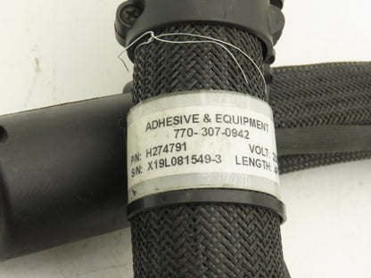 Nordson H274791 Hot Melt Glue Dispenser Hose 5/16" 4' Length 230V