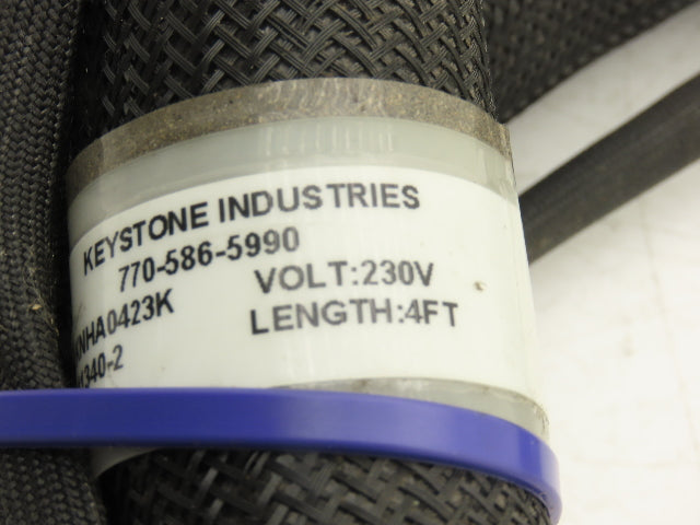 Keystone KNHA0423K Hot Melt Glue Dispenser Hose 5/16" 4' Length 230V