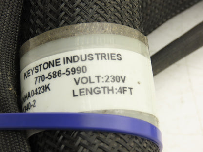 Keystone KNHA0423K Hot Melt Glue Dispenser Hose 5/16" 4' Length 230V