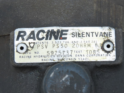 Racine PSV PSS0 20HRM 51 Silent Vane Hydraulic Pump 15.2 GPM 2000 PSI