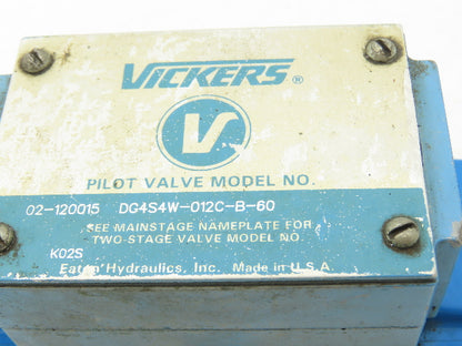 Vickers DG4S4W-012C-B-60 Hydraulic Directional Control Solenoid Valve 120V D05