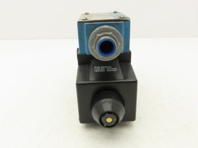 Vickers DG4S4W-012C-B-60 Hydraulic Directional Control Solenoid Valve 120V Black