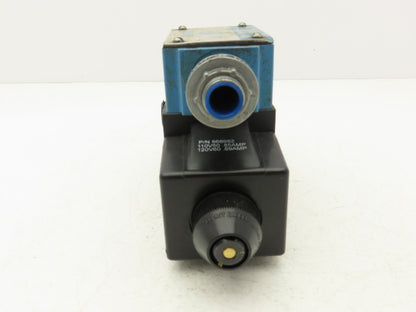 Vickers DG4S4W-012C-B-60 Hydraulic Directional Control Solenoid Valve 120V Black