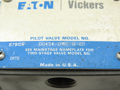 Vickers DG4S4-016C-B-60 Hydraulic Directional Control Solenoid Valve 120V D05