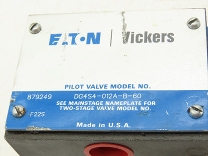 Vickers DG4S4-012A-B-60 Hydraulic Directional Control Solenoid Valve 120V