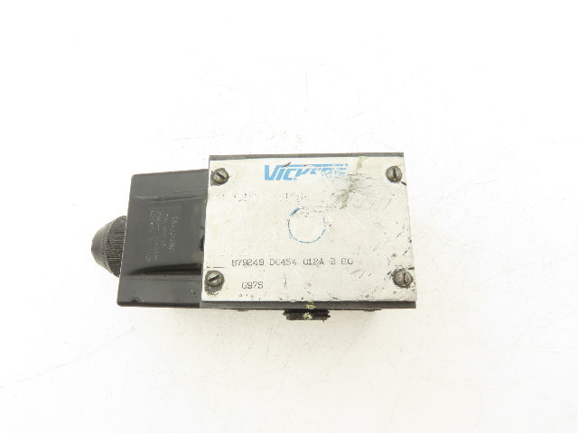 Vickers DG4S4-012A-B-60 Hydraulic Directional Control Single Solenoid Valve 120V