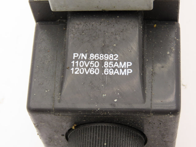 Vickers DG4S4LW-012A-B-60 Directional Control Single Solenoid Valve 120V