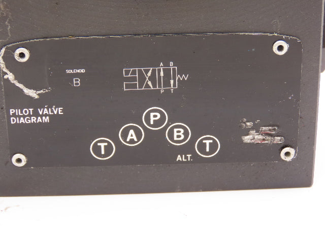 Vickers DG4S4LW-012A-B-60 Directional Control Single Solenoid Valve 120V