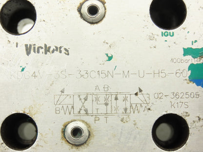 Vickers KDG4V-3S-33C15N-M-U-H5-60 Directional Control Solenoid Valve 24VDC