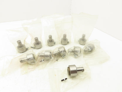 Smith 909041 Cam Follower Roller 1-3/8" Stud 5/8" OD x 1" Length Lot of 11