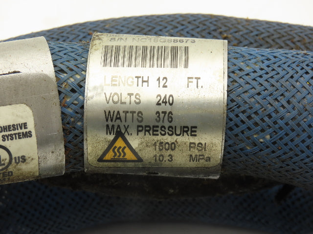 Nordson 274795 Hot Melt Adhesive Glue Dispenser Hose 12' Length 1500psi 240V